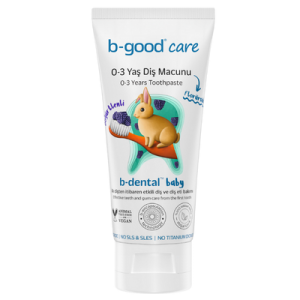 b-good care b-dental™ 0-3 Yaş Bebek Diş Macunu Florürsüz - Böğürtlen 50 mL