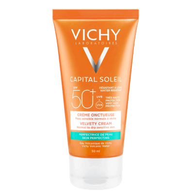 CAPITAL SOLEIL Velvety Cream - Çok yüksek korumalı güneş koruyucu yüz kremi SPF 50+
