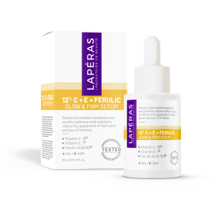 Laperas Aydınlatıcı ve Sıkılaştırıcı 12% Vitamin C + E + Ferulic Acid Koyu Leke Karşıtı Serum 30 mL