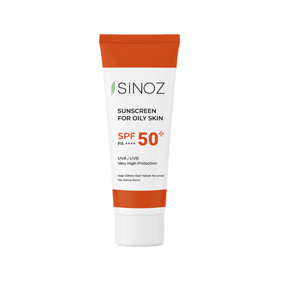 Sinoz Yağlı Ciltlere Özel Aydınlatıcı Yüksek Korumalı Yüz Güneş Kremi SPF50+ / Pa++++