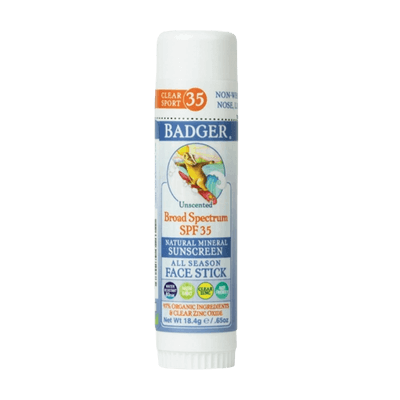 Badger Clear Zinc Güneş Bakımı Stick SPF35 (Kolay Sürülüm)