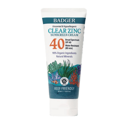 Badger Clear Zinc Kokusuz Güneş Kremi SPF40