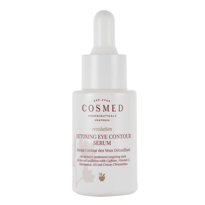 Cosmed Detoxing Eye Contour Serum Göz Altı Torbalanma, Morluk Karşıtı Aydınlatıcı Göz Çevresi Serumu - Kafein, C Vitamini, Niacinamide 15ml