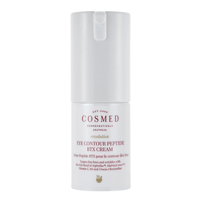 Cosmed Eye Contour Peptide BTX Cream - Yaşlanma ve Kırışıklık Karşıtı Peptitli Aydınlatıcı Göz Kremi - Matrixyl 3000, Argireline, C vitamini 15ml