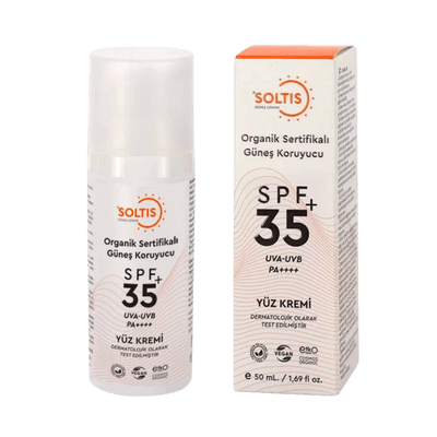 Organik Sertifikalı Güneş Koruyucu Krem SPF35+ PA++++