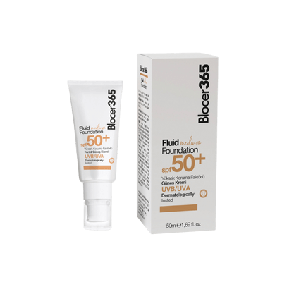 Renkli Güneş Fondöten Medium SPF50+