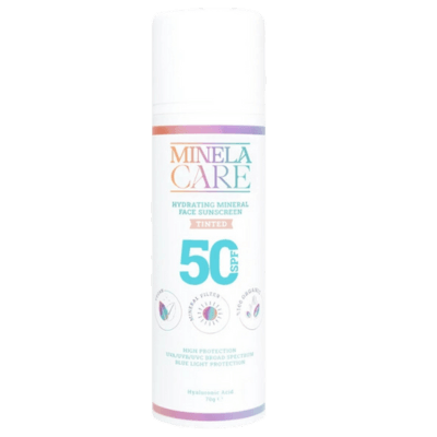 Minela Care 50Spf %100 Organik Mineral Filtreli Renkli Nemlendirici Yüz Güneş Kremi