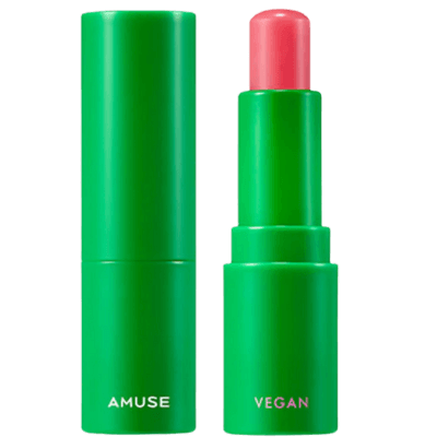 Amuse Vegan Green Lip Balm - #02 Rose (Hafif Gül Tonu)