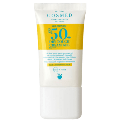 Cosmed Dry Touch Cream Gel SPF 50 Yağlı/Karma Akne Eğilimli Ciltler İçin Mat Bitişli Yüz Güneş Kremi