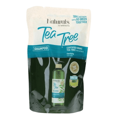 Naturals By Watsons Tea Tree Şampuan Refill 450 mL