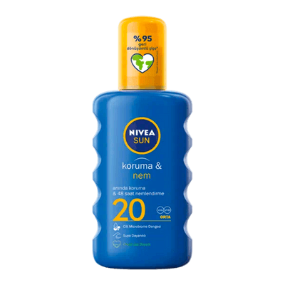 Nivea Koruma & Nem Güneş Spreyi GKF 20