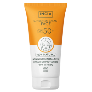 Incia Yüz için Güneş Kremi Mineral Filtreli 50 SPF 50 mL